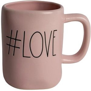 Rae Dunn “# LOVE” Valentines Coffee / Tea Mug